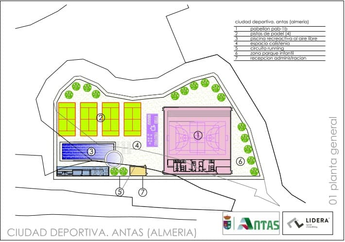 Asistencia técnica para el análisis, estudio y propuesta de mejoras de la red de instalaciones deportivas de Antas